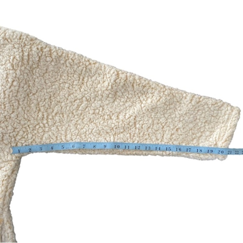 TIME & TRU Top Faux Sherpa Oatmeal Heather Women's Plus Size 2X (20W-22W) - Picture 10 of 12